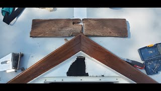 Catalina Capri 142 Sailboat Mast Step Repair  First Sailboat [upl. by Kamin]