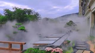 How to create a beautiful yard with mist system  Nebufly Fog Misting System [upl. by Mohamed]