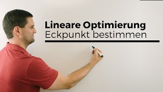 Lineare Optimierung zeichnerisch den Eckpunkt bestimmen bei Minimierungsproblem Mathehilfe [upl. by Macknair]