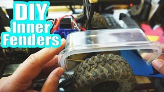 Do It Yourself Cheap Inner Fenders RC SCX10 Vaterra RC4WD  FCRC [upl. by Tengdin]