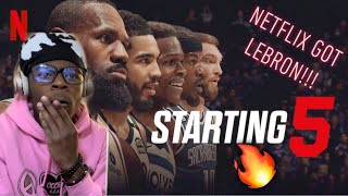 NETFLIX GOT LEBRON Starting 5 Official Trailer Reaction [upl. by Haididej]