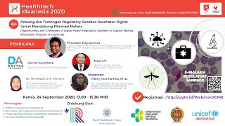 Healthtech Ideanesia 2020 September 24 Webinar Regulatory Sandbox Telemedicine [upl. by Laamaj830]