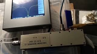 tektronix 491 1405 cavity resonator oscilator test [upl. by Adlemy]