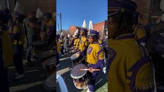 Warren Easton High School Band at Allstate Sugar Bowl 2023 Parade in New Orleans sugarbowl band [upl. by Esiocnarf]