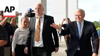 WATCH Julian Assange arrives at court to plead guilty [upl. by Olga]