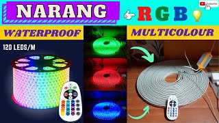 NARANG Waterproof Multicolour RGB 15 Meter 120 LEDsm Led Strip Lights Unboxing amp Installation [upl. by Matejka]