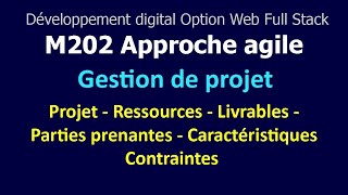 Approche agile V1  Les concepts de gestion de projet [upl. by Lenora]