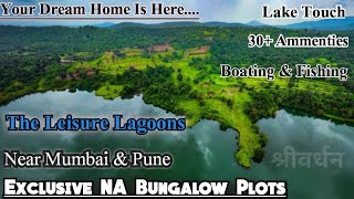 Konkan Properties  The Leisure Lagoons  Beautiful Lake Touch Lake View NA Plots  Gated Community [upl. by Ferne]