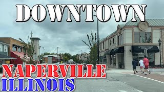 Naperville  Illinois  4K Downtown Drive [upl. by Myrah]