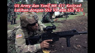 US Army dan Yonif MR 411 Kostrad Latihan dengan SS2 V4 dan SS2 V5 [upl. by Inajna]