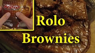 DIY Rolo Brownies  Yes Rolo Brownies  THESE ARE SO GOOD [upl. by Purdum267]