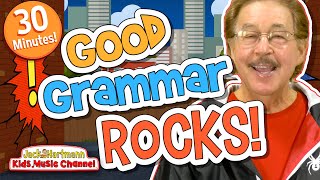 Good GRAMMAR Rocks  30 Minutes of FUN Grammar Skills Songs  Jack Hartmann [upl. by Lihp]