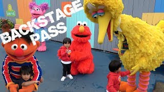 Sesame Place Backstage Characters Meet and Greet with the Sesame Street Friends [upl. by Doomham]