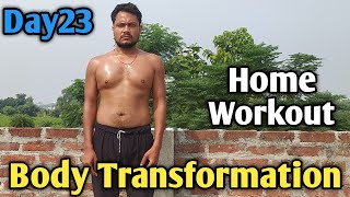 Day23 of Body Transformation 💪 Fat to Fit Challenge ❤️ bodytransformation [upl. by Blaseio]