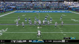 Madden NFL 25 Chargers Vs Raiders Week 1 [upl. by Rodd857]