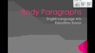 Body Paragraphs [upl. by Aridan]