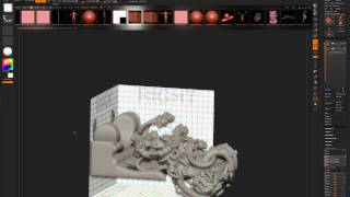 Zbrush 4R4  Vehicle dynamesh insert brushes shadow box  greeble mania [upl. by Ambrosine]