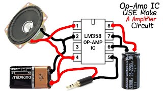 Audio Amplifier Use LM358 OpAmp IC  By Et Electronics amp Electric [upl. by Rolfe852]