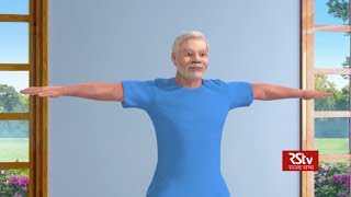 PM Modi shares animated video of Trikonasana promotes yoga [upl. by Ynnaj203]