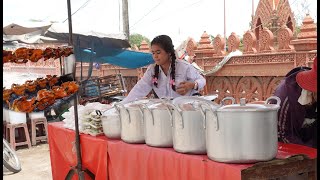 Food Tour around Prek Ho Market  Street food in Cambodia [upl. by Enileoj57]