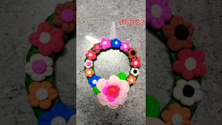 Diy beautiful clay craft wall hanging design craft clayart shortvideo [upl. by Ribak]