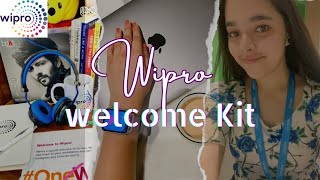 Wipro Welcome Kit Unboxing for Freshers👩🏻‍💻💕Wipro Onboarding2022 2023 2024✨ [upl. by Kenney]