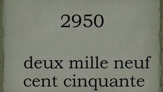 French numbers 20002999 [upl. by Kinata363]