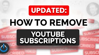 How to REMOVE YouTube Subscriptions ⚡️⚡️EVEN FASTER⚡️⚡️ [upl. by Neville]