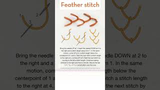 Feather stitch [upl. by Bernarr]