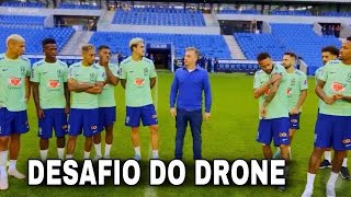 NEYMAR E SELEÇÃO NO DESAFIO DO DRONE COMPLETO [upl. by Gardell625]