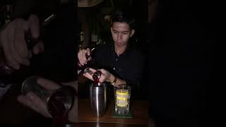 Grenadine syrupHennessy whisky with vaccariHalloween cocktailbar drink htun Linn vlogs [upl. by Chloette]