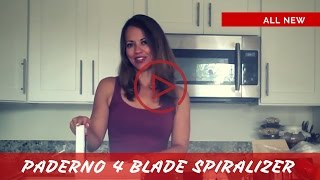 Paderno 4 Blade Spiralizer  Unboxing and How to Assemble the Spiralizer [upl. by Purdum991]