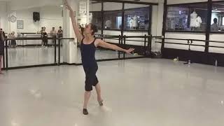 Saut De Basque ballet class tutorial intermediateadvanced [upl. by Sabec]