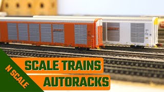 NEW Scale Trains N Scale MultiMax Autorack Review [upl. by Ardnnaed]