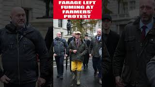 Farage Unhappy At Farmer Protest Snub shorts [upl. by Cassondra]