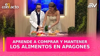 ¡Alerta Aprende a comprar y mantener los alimentos en apagones  En Contacto  Ecuavisa [upl. by Nailij442]