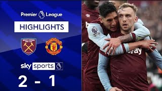 Manchester United Vs West Ham 12🔥All Goals amp Highlights Today HD [upl. by Ainegul]