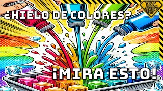 ¡Hicimos un Arcoíris de Hielo Instantáneo 🌈❄️Descripción ¡El hielo instantáneo acaba de volverse m [upl. by Dessma]