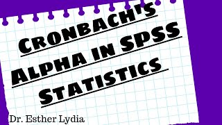 Cronbachs alpha in SPSS [upl. by Atoked928]