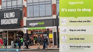 Amazon Fresh ‘Go’ launch first CASHIERLESS Grocery Store in the UK today in London Ealing  shorts [upl. by Nagam851]