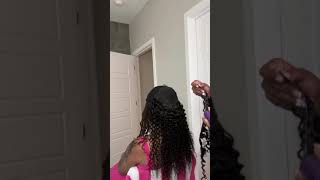 Quick weave over locs braids [upl. by Enilhtak]