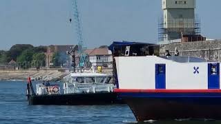 SD Solent Racer the Portsmouth based Kings harbour master pilot vessel catches fire [upl. by Salisbarry]