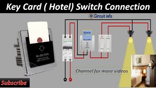 Hotel Key Card System Wiring System ll Hotel ll Guest room wiring CircuitInfo [upl. by Ahseim]