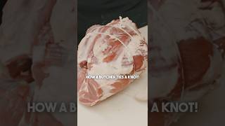 Tying a Butcher’s knot on a Boneless Leg of Lamb shorts bbq meat thebeardedbutchers viral [upl. by Dahlstrom]