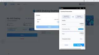 How to stake your AXS tokens  Tutorial [upl. by Hnil281]