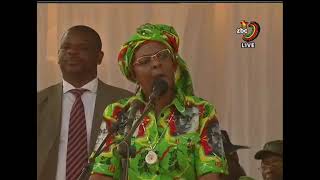 Grace Mugabe goes for the jugular on rival Mnangagwa [upl. by Ahsimot]