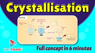 Class 7 Science Chapter 6 Physical and Chemical Changes  What is Crystallisation  LearnFatafat [upl. by Idok]