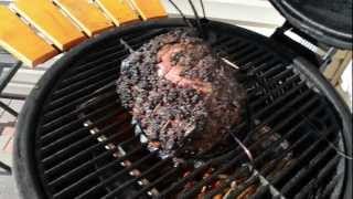 Ribeye Roast  Kamado Style [upl. by Dranyam]