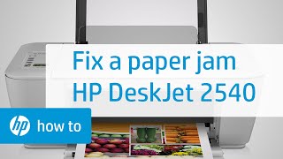 Fixing a Carriage Jam  HP Deskjet 2540 AllinOne Printer  HP [upl. by Aimar450]