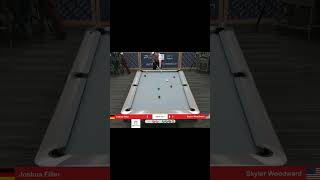 BANKSHOT ON THE 2 BY SKYLER WOODWARD shorts billiards nineball 9ballpool highlights [upl. by Hiasi]